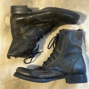 Frye Veronica Lace Up Combat Boots